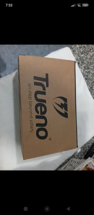 Botas de seguridad Trueno negras y naranjas