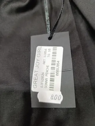 Gonna bambina nera con cintura