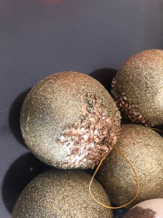 Palle Natalizie Oro e Bianche - Set 50