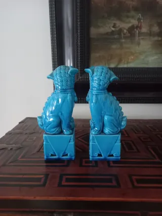 Coppia di leoni cinesi Foo anni '50