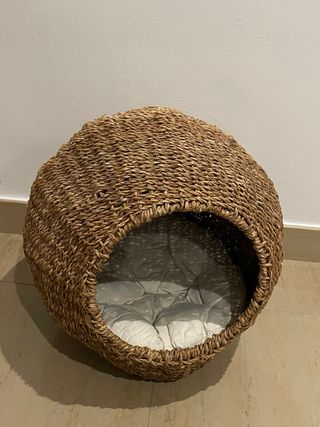 Cueva mimbre mascotas pequeñas