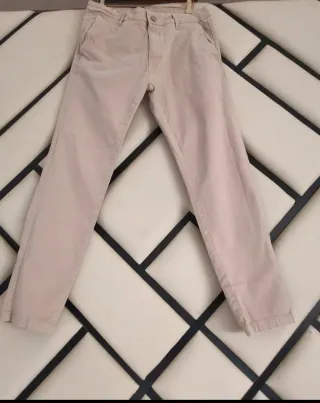 Pantalones Zara Hombre Beige