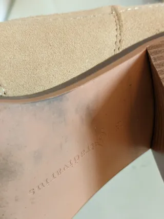 Botín serraje beige