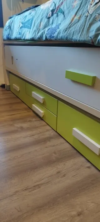 Cama nido con almacenaje. Se vende la estructura.