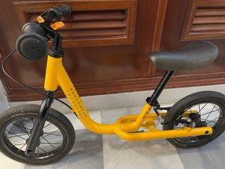 Bicicleta equilibrio infantil amarilla