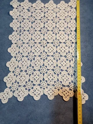 Copritavola uncinetto fatto a mano vintage 60