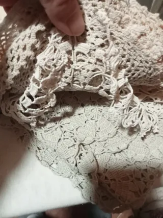 Copritavola uncinetto fatto a mano vintage 60