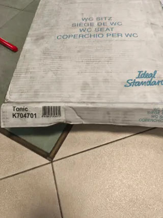 Asiento inodoro TONIC blanco de plástico ORIGINA