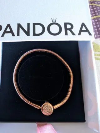 Pulsera PANDORA moments Cadena Serpiente Baño 14k