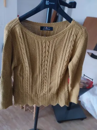 Jersey La Chana lana mostaza talla S