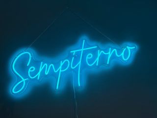 Cartello Neon Sempiterno Blu