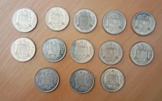 ESPAÑA 1975 LOTE 13 MONEDAS 100 PESETAS ORIGINALES