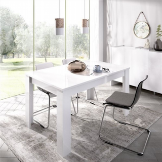 Mesa Comedor Extensible Dine 2 Posiciones. Blanco