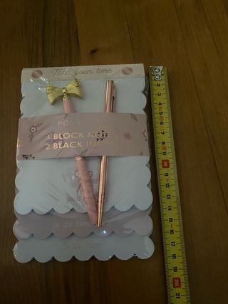 Set 3 blocchi note + 2 penne