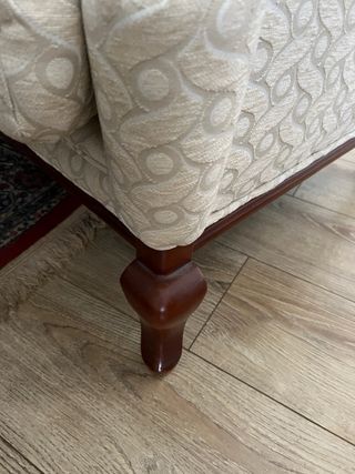 Butaca orejera 1 plaza beige