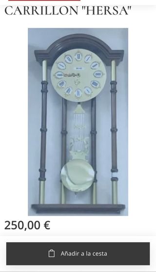 Carillon da parete Hersa