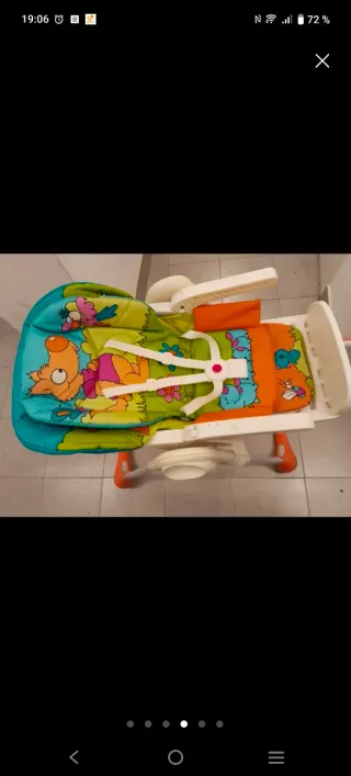 Trona infantil plegable y evolutiva