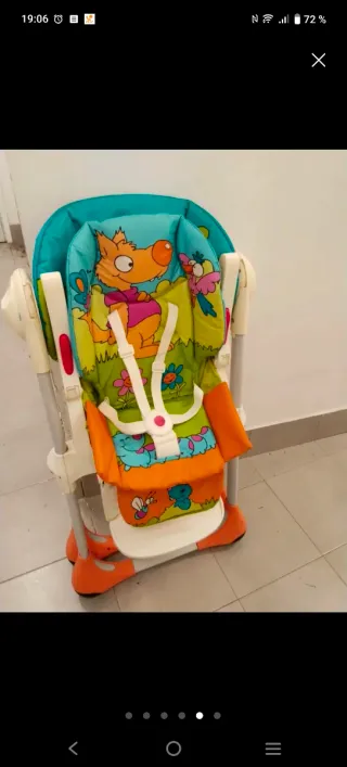 Trona infantil plegable y evolutiva