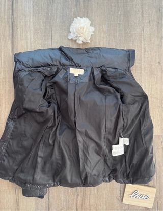 Chaqueta Michael Kors Negra con Cinturón