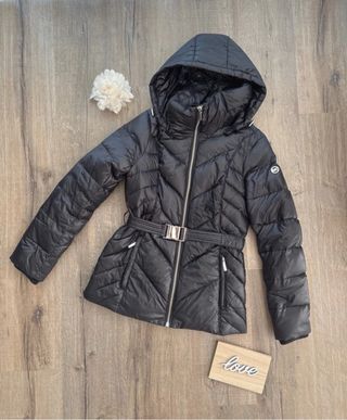 Chaqueta Michael Kors Negra con Cinturón