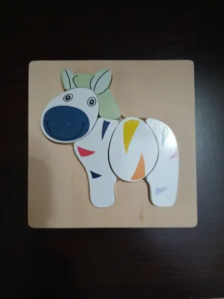 Pack 2 Puzzles Madera Bebé Animales