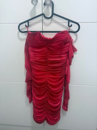Vestido Zara Tul Rojo