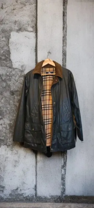 Chaqueta Burberry Vintage Hombre Verde