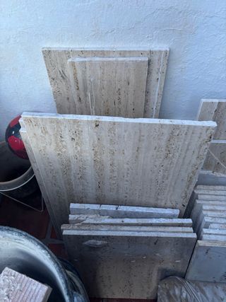 Mármol Travertino Baño 12m²