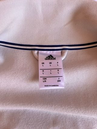 Chaqueta Real Madrid Adidas Blanca