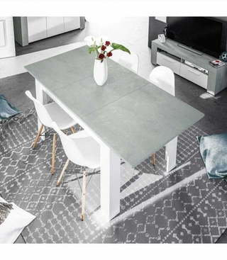 Mesa Comedor Kendra Extensible. Cemento