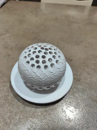 Pumo portacandele bianco