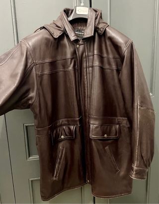 Abrigo Piel Vintage Marrón