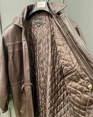 Abrigo Piel Vintage Marrón