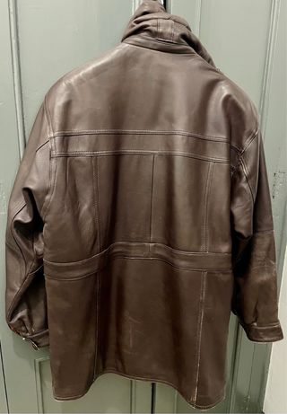 Abrigo Piel Vintage Marrón