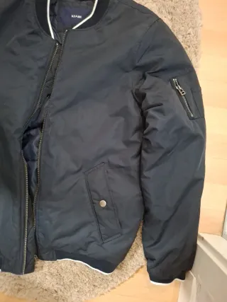 Chaqueta bomber negra