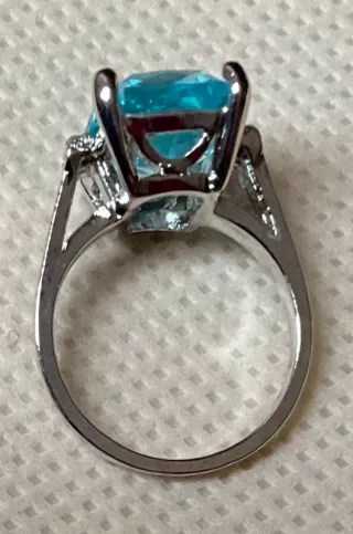 Anello con topazio imitazione Donna, bigiotteria