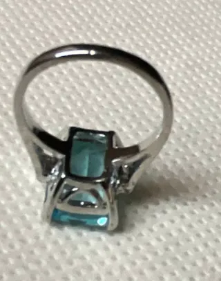 Anello con topazio imitazione Donna, bigiotteria
