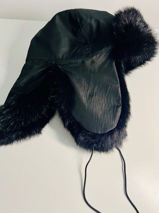 Cappello unisex pelliccia coniglio nero