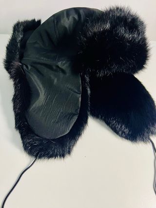 Cappello unisex pelliccia coniglio nero