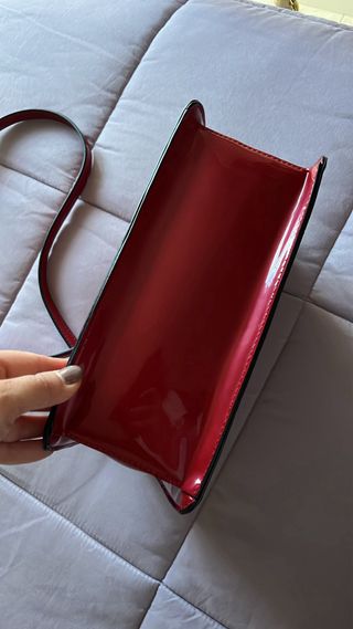 Borsa lucida rossa