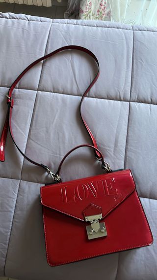 Borsa lucida rossa