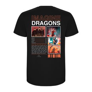 Camiseta Imagine Dragons Unisex Negra