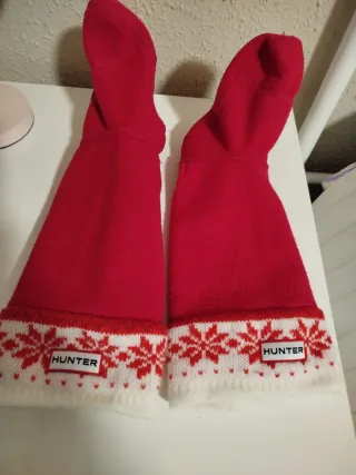 Calcetines Hunter niña rojos