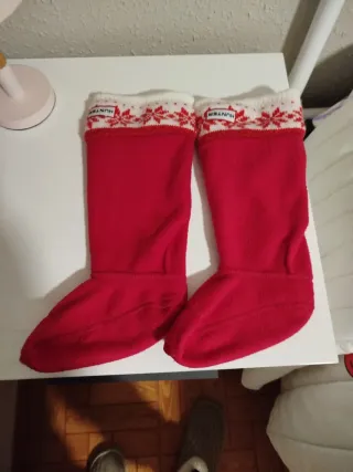 Calcetines Hunter niña rojos