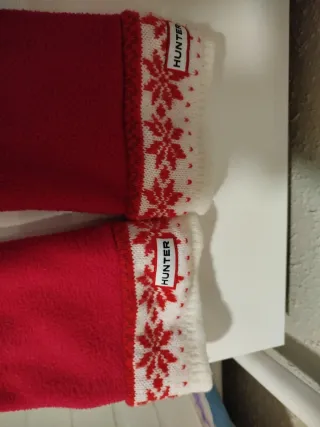 Calcetines Hunter niña rojos