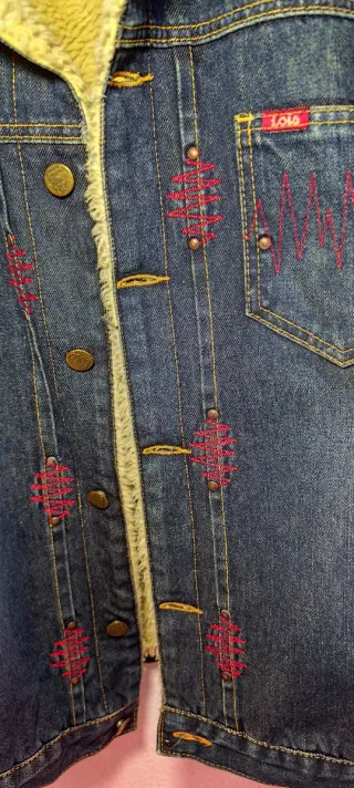 Cazadora vaquera forrada borreguito