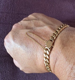PULSERA ORO 18K, 30.80 GRS.
