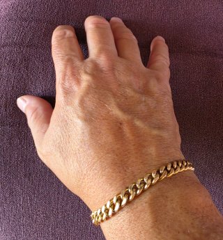 PULSERA ORO 18K, 30.80 GRS.