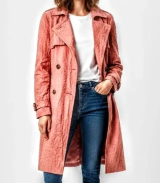 Descripción: Gabardina Estilo Trench Zara Basic