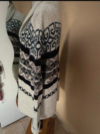 Chaqueta de punto étnica hombre